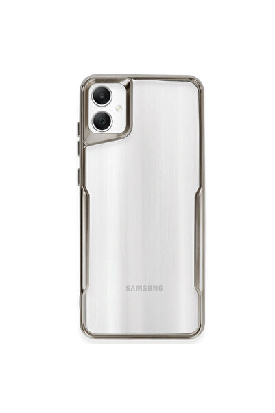 NewFace حافظة سامسونج جالاكسي A05 من السيليكون - رمادي تيتانيوم