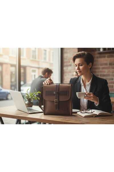 DEDE %100 Hakiki Deri Unisex Omuz ve Postacı Çantası – Şık, Minimal ve Dayanı...