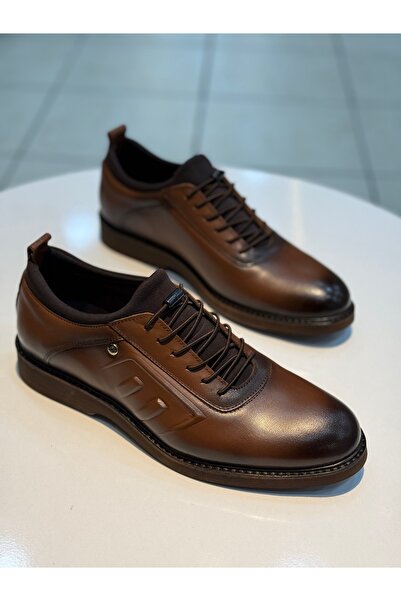 Alphus Shoes Men's Lace-Up Genuine Leather Eva Sole Shoes