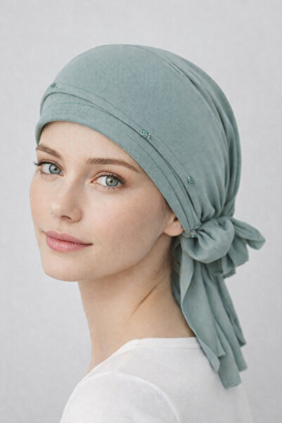 Les Bonnes Hilalli Tesettür Bone Günlük Kaydırmaz Astarlı Türban,Abiye Bone H...