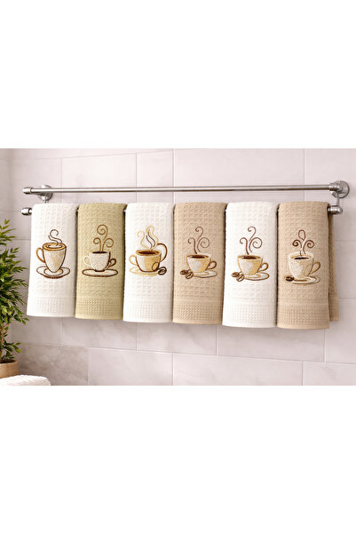 Göksal Suvari Nakışlı Waffle Kurulama Bezi 40x60 cm 6’lı Set