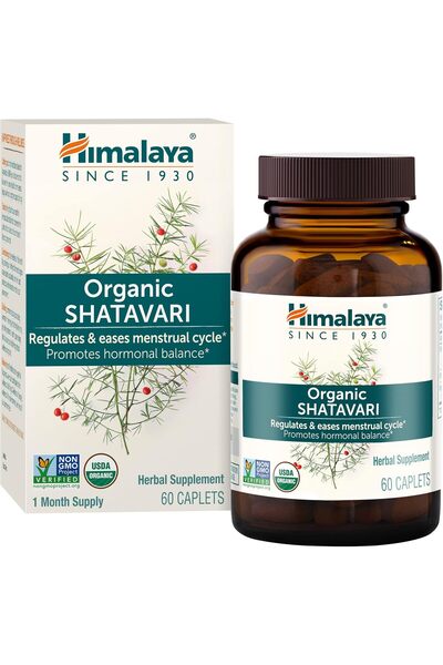Himalaya Organic Shatavari Hormone Balance Menstrual Cramp Menopause Support ...