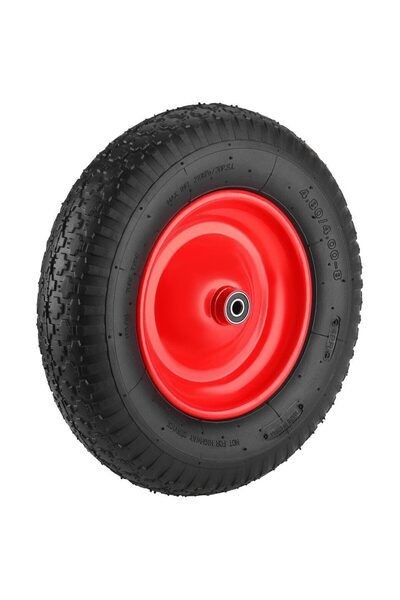 Kraft Red wheelbarrow wheel with bearing, 16",