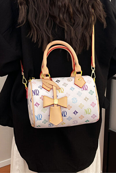 Louis Vettriano Women's Nano Style Crossbody Duffel Bag with Pendant Shoulder...