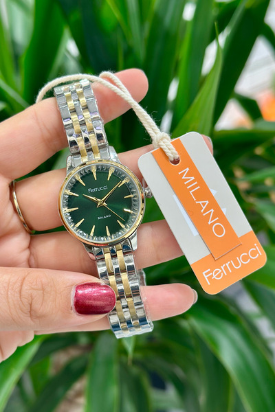 Ferrucci Çelik Kordon Su Geçirmez Garantili Kadın Kol Saati