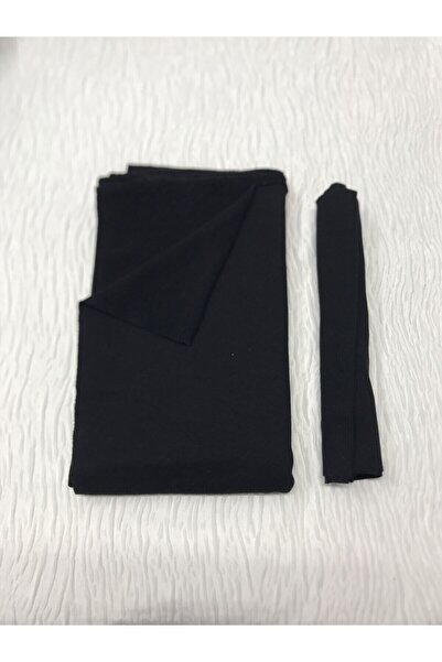 Yiğit Kumaş Ribanalı 3 İplik Kumaş Siyah – Parça 75x180 cm