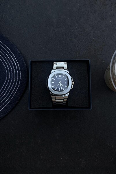 Flaw Wear Gentleman Men's Wristwatch Navy Blue