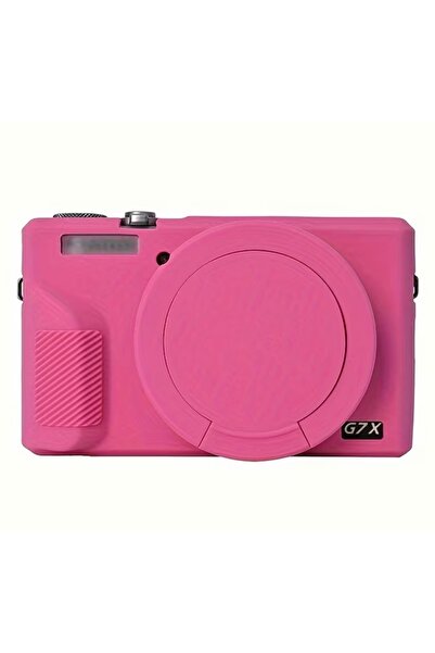 Canon Powershot G7X MARK III Dijital Kamera Kılıfı Yumuşak Silikon Darbe Önleyici Lens Koruyuculu