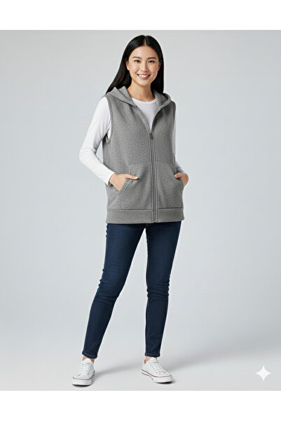 LYZALÜXEN ÜNİSEX YELEK KALIN PAMUKLU PENYE YELEK