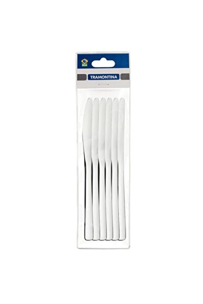 Generic Tramontina Oslo 6 Pieces Stainless Steel Table Knife with Gloss Finish