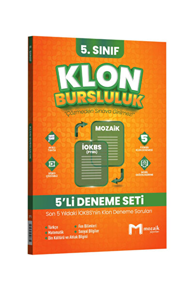 Mozaik Yayınları 5. Sınıf Klon 5 li Deneme Seti 2026