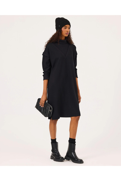 SEÇİL TAM BALIKÇI YAKA RİBANALI TUNİK