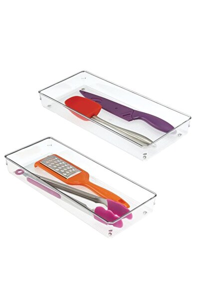 Generic Idesign Linus Plastic Kitchen Drawer Organizer For Silverware, Spatul...