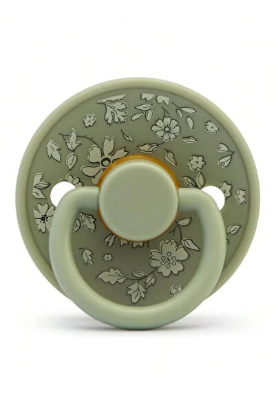 GENERAL Flower Latex Pacifiers | 1-Pack Soothers| BPA-Free Natural Latex Food Grade Green
