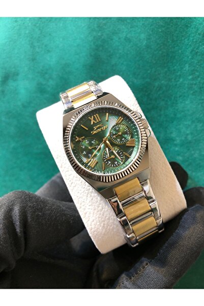 Slazenger Waterproof Two Tone Women's Wristwatch with Steel Calendar