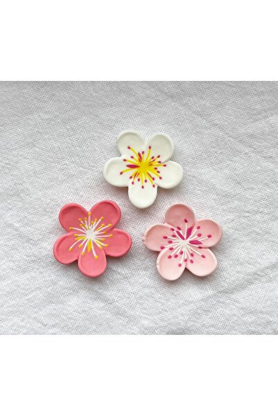 Pourfyre 3 Adet Mini Çiçek Desenli Magnet