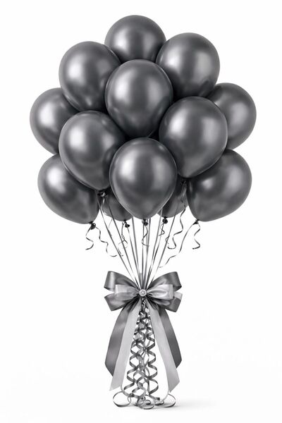 eğlencemarketi 10 Adet Krom Balon Renk Seçenekli 12 inç