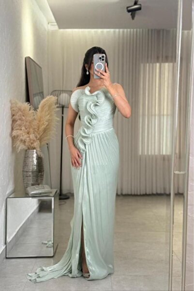 Special-DIARA Burgundy evening dress