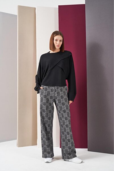 Relax Mode Kadın Siyah 3'lü Spor Eşofman Takım - 26047R