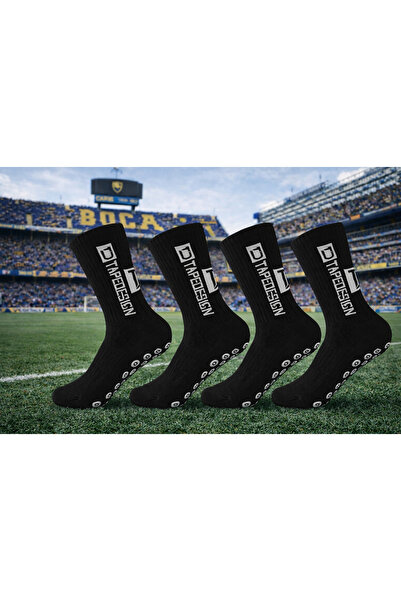 MUBX Non-Slip Silicone Based Football Socks Towel Sole Stitch-Free Pro Socks Athlete Leggings 3 Pieces