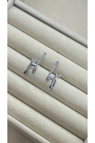 SELUVİA أقراط من الفولاذ المقاوم للصدأ مرصعة بالأحجار - ذهبية وفضية، لا تفقد ...