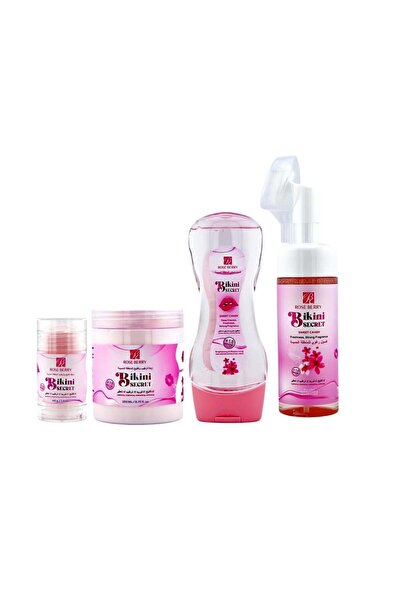 roseberry مجموعه بيكيني سيكرت الوردية، ٤ قطع من روز بيري
