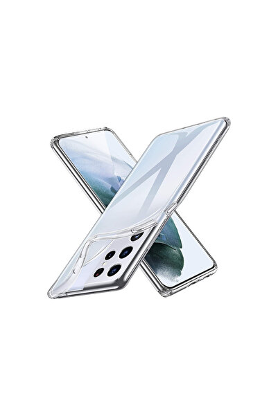 Hatreds Samsung Galaxy S21 Ultra İçin Uyumlu Darbe Emici Yumuşak Ultra İnce S...
