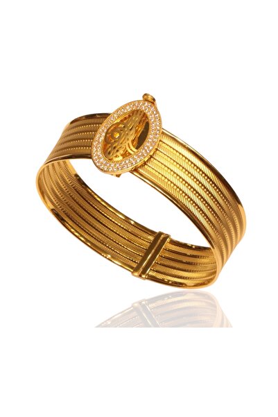 Hakan Güler Kuyumculuk Altın Tuğralı Trabzon Hasır Model Bilezik