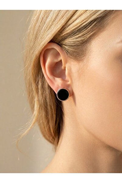 Candy Nuveria Basic Daily Rose Plated Round Earrings