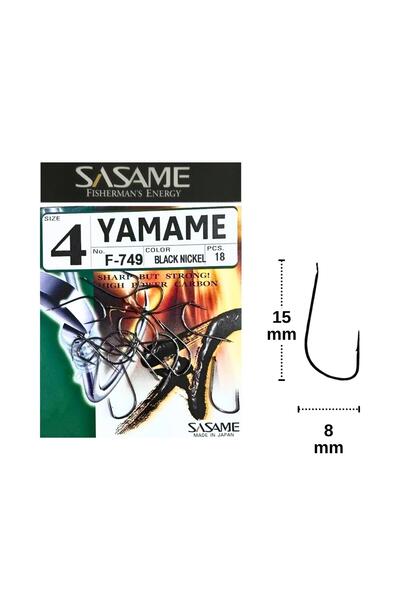 Sasame F-749 No:4 Yamame Serisi Olta İğnesi 18 Adet