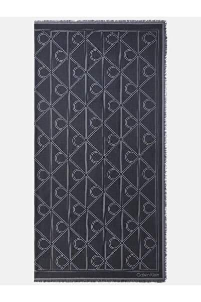 Calvin Klein Erkek Siyah Atkı