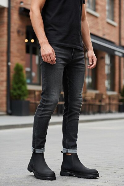 BAYRAMOĞLU KUNDURA HAKİKİ DERİ HAFİF TABANLI LASTİKLİ CHELSEA MODELİ ERKEK BOT