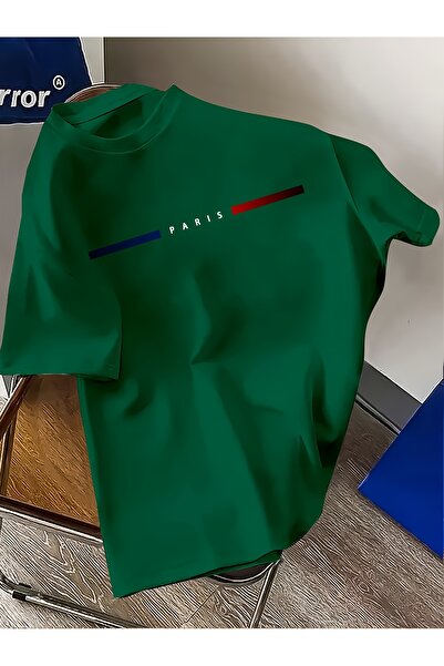 Let's Wear تيشيرت باريس بنمط عادي مصنوع من القطن بنسبة 100% للرجال