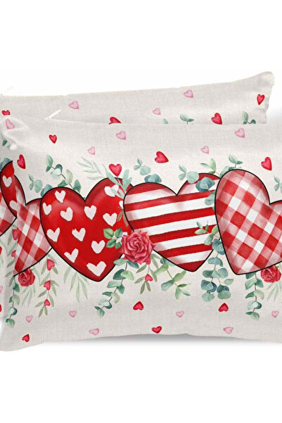 Valentini Queen Pillow Cover, Two Pieces - Multicolor