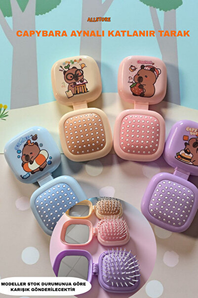 ALLStore CAPYBARA (KAPİBARA) KATLANIR AYNALI TARAK