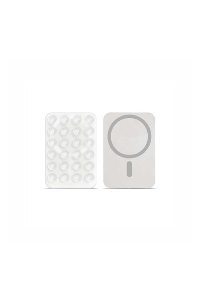 Drip Drip - Magnetic Silicone Adhesive Surface Mount for Mobile Phones - White Transparent