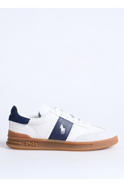 Polo Ralph Lauren Kırık Beyaz - Lacivert Erkek Günlük Ayakkabı HRT AERA PP-SN...