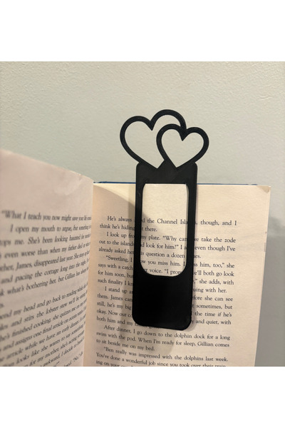 Filkorium3D Heart Design Plastic Bookmark – 12 cm |   Stylish & Durable (1 Pi...