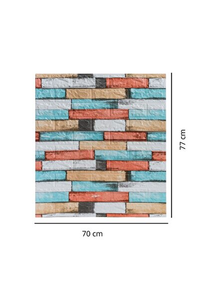 HORECA MARKET Kendinden Yapışkanlı Duvar Kağıdı Panel Strafor Köpük 70x77 Ses...