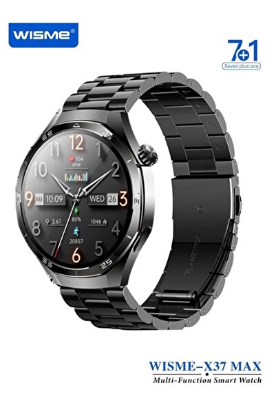 Alim WISME-X37 MAX Multi-Function Smart Watch With Seven 7 Straps Band 7+1 Seven Plus One