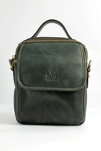 Yako Çanta Genuine Leather Shoulder Messenger Bag