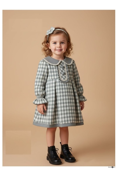 Miss Lorin Kids فستان أطفال من التريكو المصنوع من مواد صديقة للبيئة