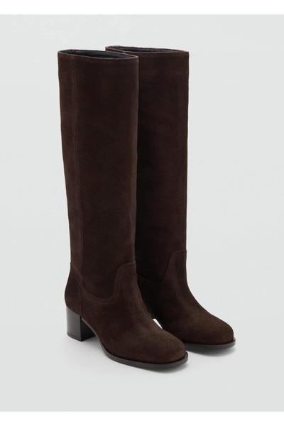 MANGO Woman Topuklu süet bot