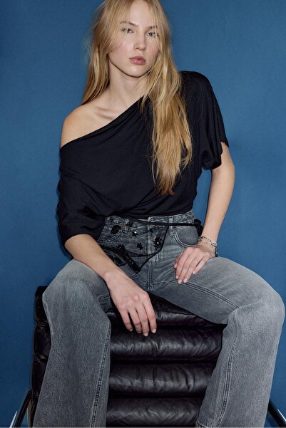 Stradivarius Basic Batwing Sleeve T-Shirt