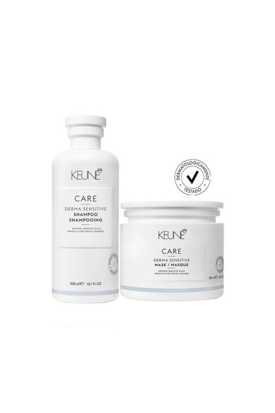 Keune Care مجموعة كيون كير ديرما سينستيف لفروة الرأس الحساسة (شامبو 300 مل + ماسك 200 مل)