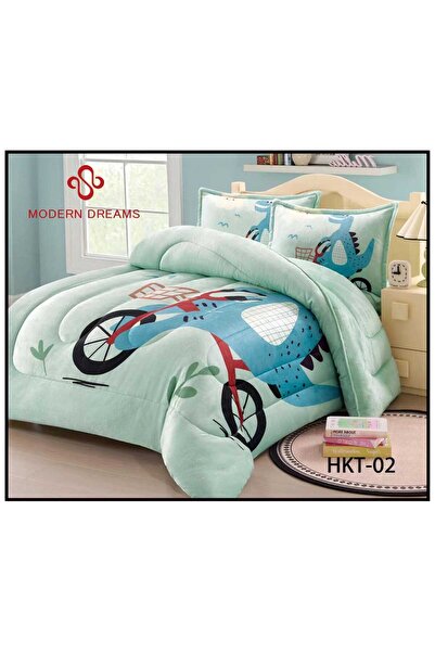 HOURS Horse Winter Baby Bedspread with Faux Fur and Velvet, Double-Sided, Suitable for a 140x200cm Bed, 4 Pieces