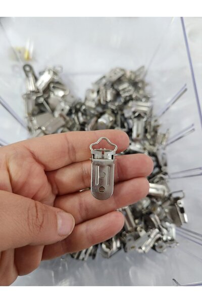 fundahobi Emzik Klipsi Metal-Pantolon Klips 10 adet 1 cm