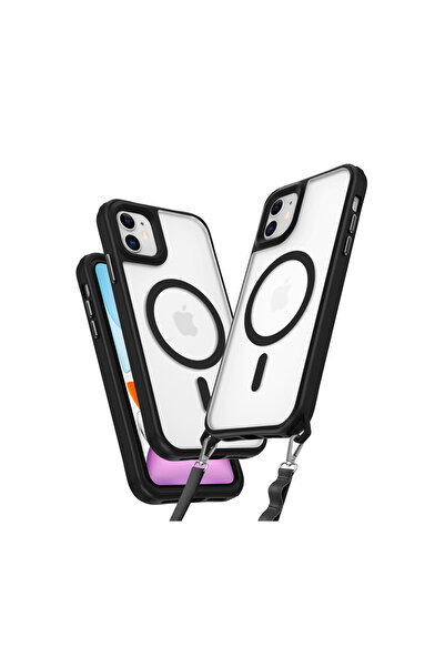 NewFace iPhone 11 Case Enka Magsafe Silicone Case - Black