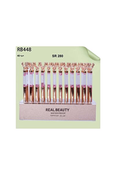 real beauty A piece of eyeliner pen in jet black, easy to control for a glamorous eye look.