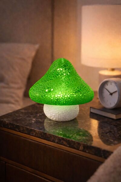 Miolette Mushroom Tasarım Dekoratif Mumluk (2 Adet)